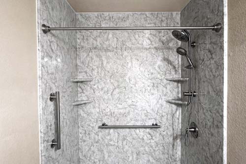 Roll In shower.